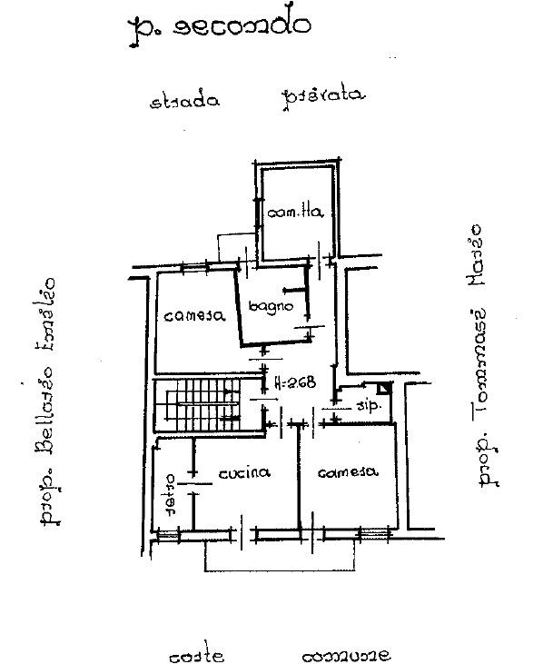 planimetria APPARTAMENTO ALL'ASTA IN VIA SANT'APOLLINARE 12 - FRAZIONE LUGO - 37023 GREZZANA (VR) - 1