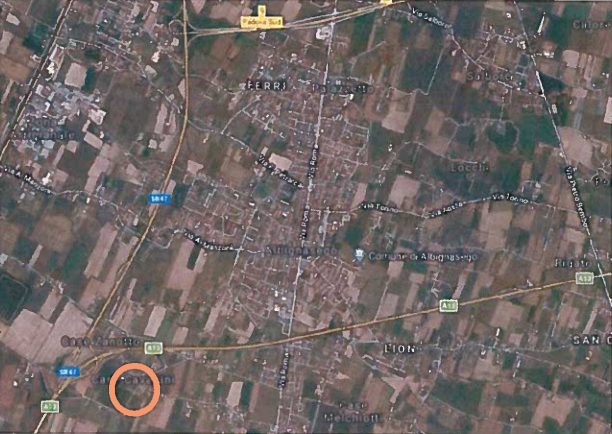 planimetria RUSTICO IN VENDITA ALL'ASTA IN VIA MAMELI, ALBIGNASEGO (PD) - 1