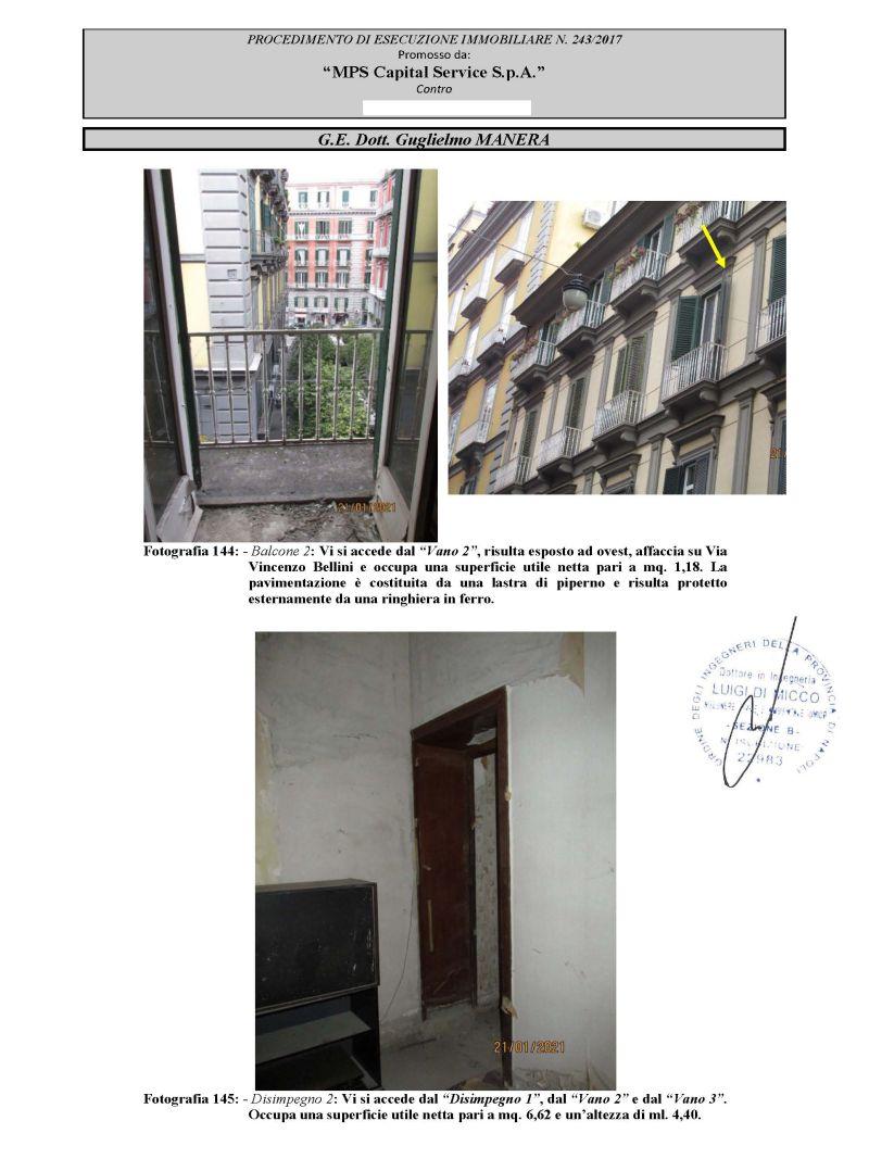 immobile appartamento all'asta in Via Vincenzo Bellini civico n 44 - 80125 Napoli (NA) - 1