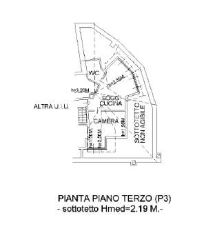 planimetria APPARTAMENTOIN VENDITA ALL'ASTA IN VIA ROMA, VIONE (BS) - 1
