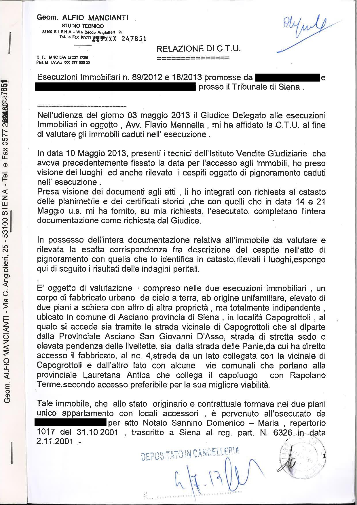 immobile appartamento all'asta in LOC CAPOGROTTOLI - 53041 Asciano (SI) - 1