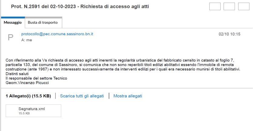 immobile rustico all'asta in via Casale Valle n43 - 82026 Sassinoro (BN) - 3