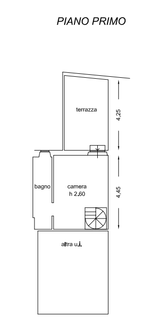 planimetria APPARTAMENTO ALL'ASTA IN VIA A. GRAMSCI, MONTELUPO F. (FI) - 1