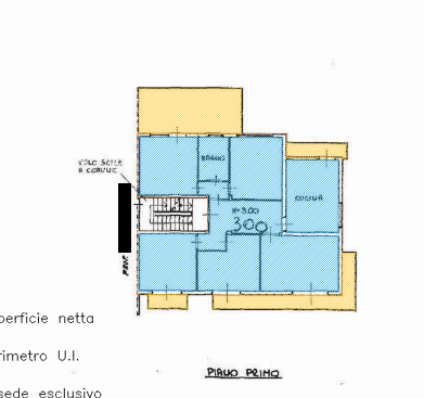 planimetria AMPIA ABITAZIONE IN ASTA IN VIA GALILEO GALILEI, VINCI (FI) - 1