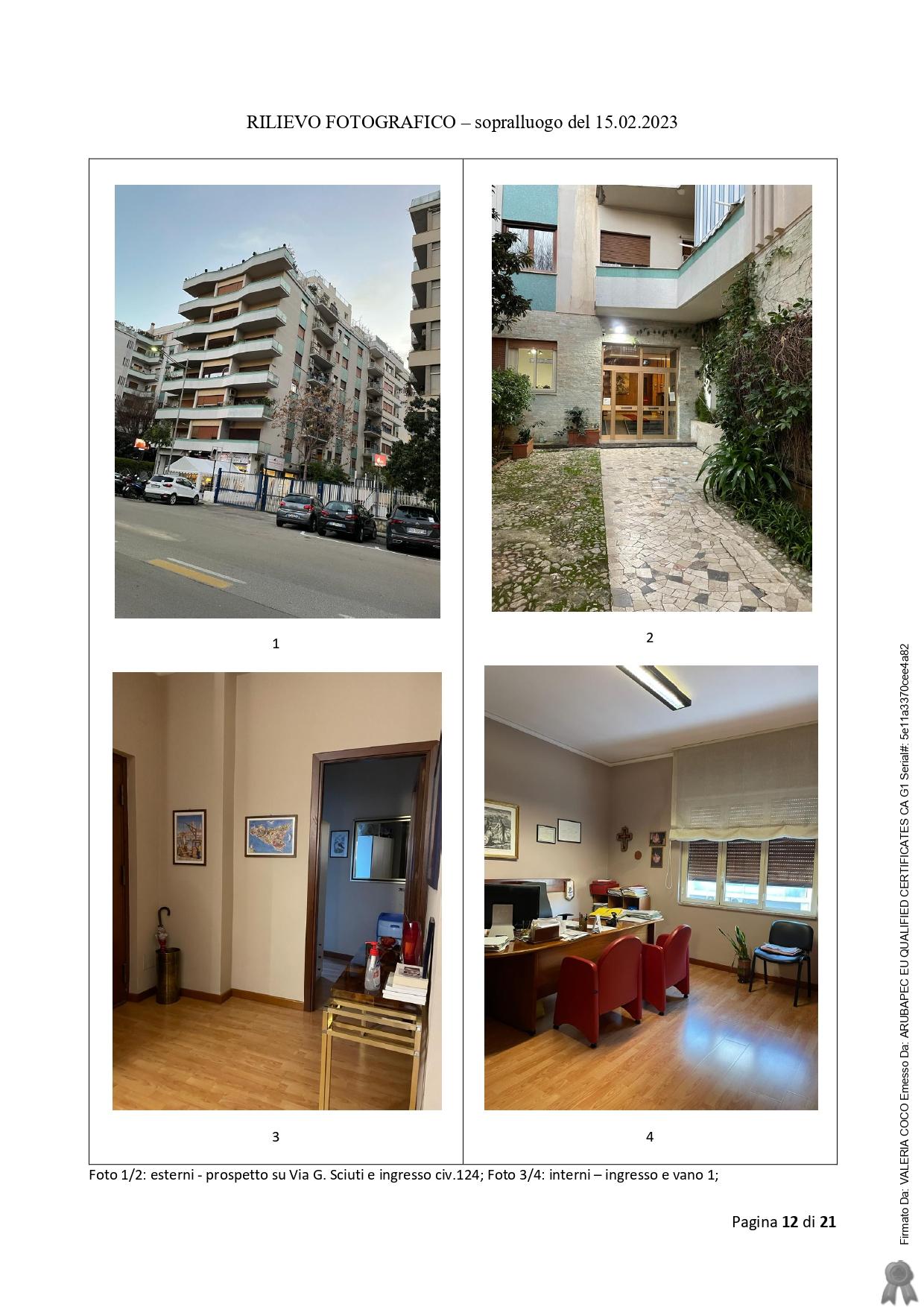 immobile palazzo all'asta in via Giuseppe Sciuti n° 124 - 90144 Palermo (PA) - 2