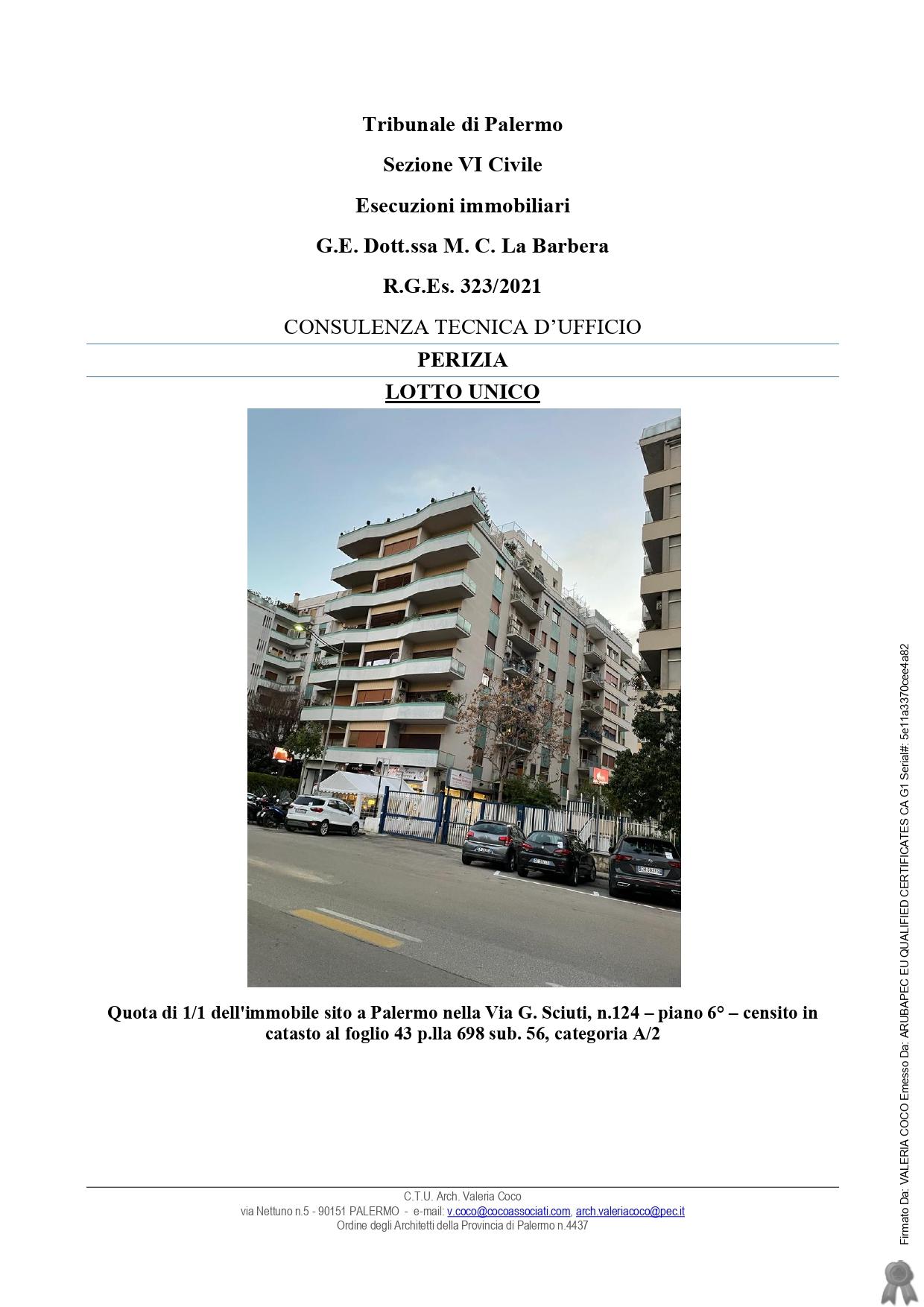 immobile palazzo all'asta in via Giuseppe Sciuti n° 124 - 90144 Palermo (PA) - 4