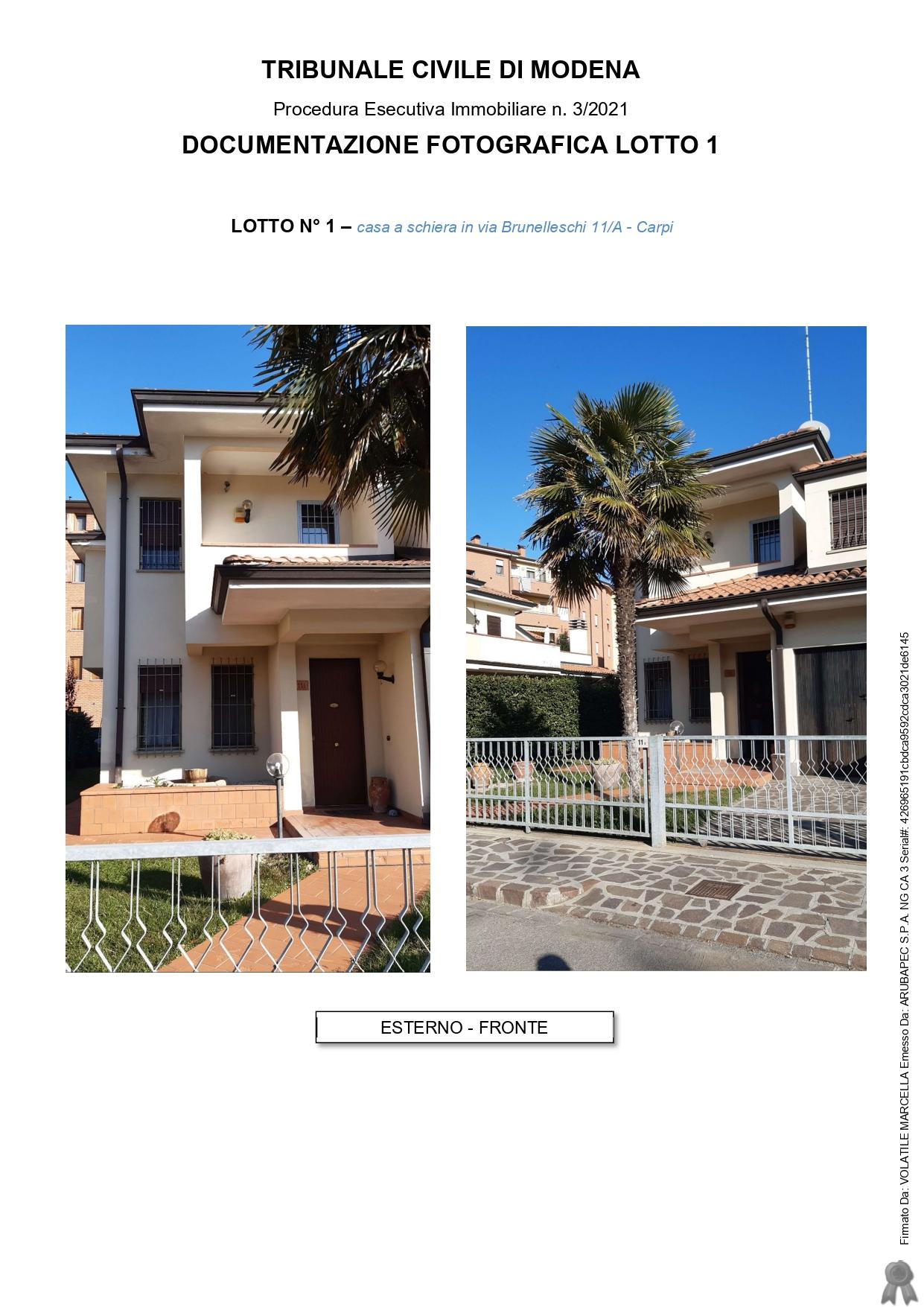 immobile appartamento all'asta in VIA FILIPPO BRUNELLESCHI N 11/A - 41012 Carpi (MO) - 2