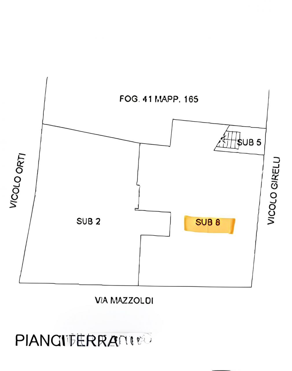 planimetria BILOCALI IN ASTA IN VIA MAZZOLDI, MONTICHIARI (BS) - 1