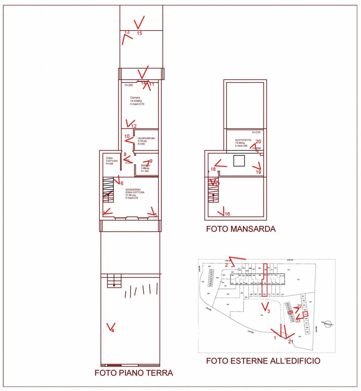 planimetria APPARTAMENTO ALL'ASTA IN VIA DELLE COLMATE 3 - 50131 BARBERINO DI MUGELLO (FI) - 1