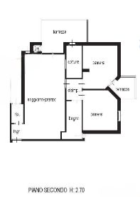 planimetria TRILOCALE IN VENDITA ALL'ASTA IN VIA EGERIA, S.M. TAGLIAMENTO (VE) - 1