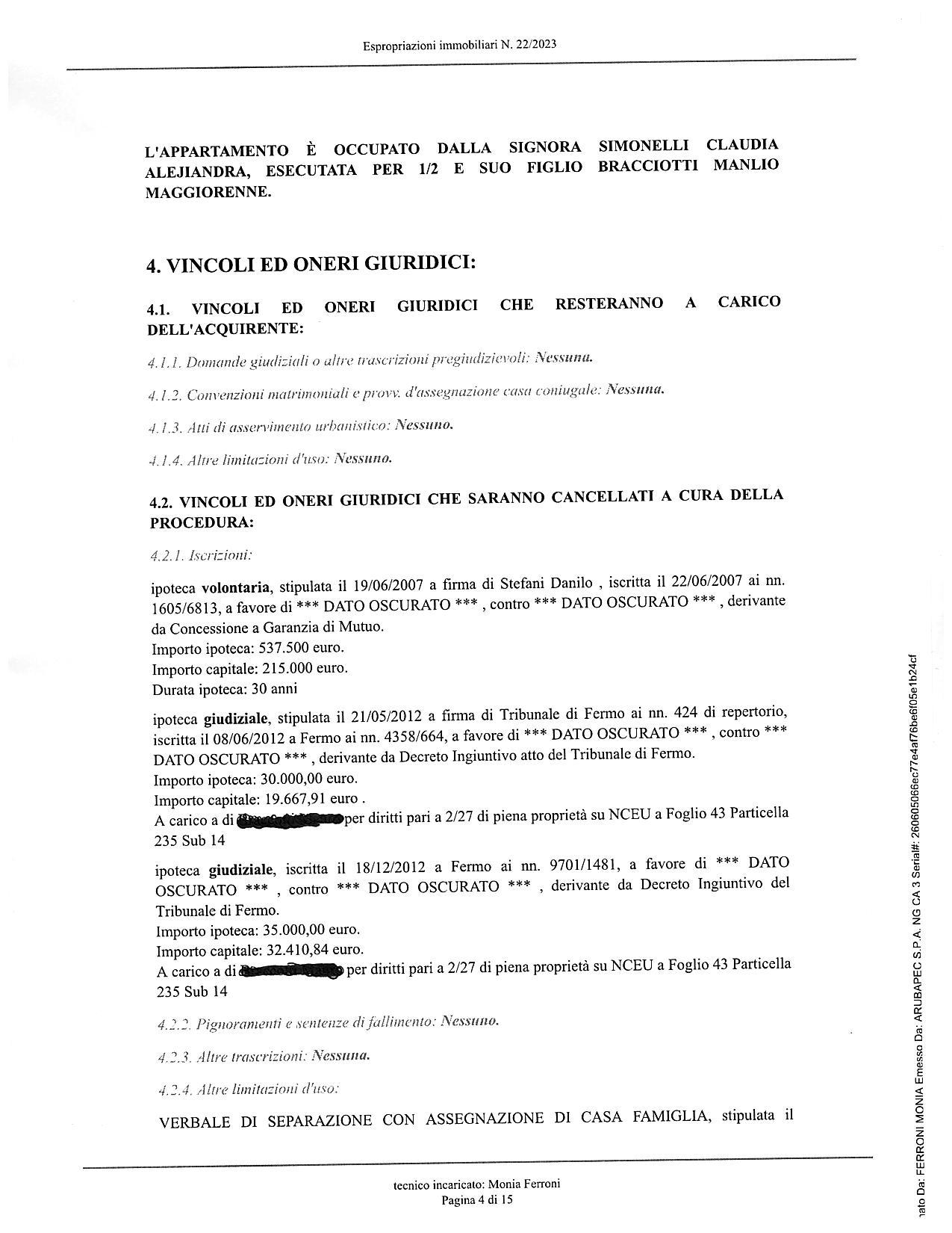 immobile appartamento all'asta in Via Fonte Valle, Fraz Marina 67 - 63017 Altidona (FM) - 1