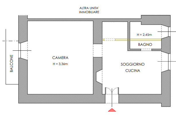 planimetria APPARTAMENTO ALL'ASTA IN VIA MAC MAHON, MILANO (MI) - 1