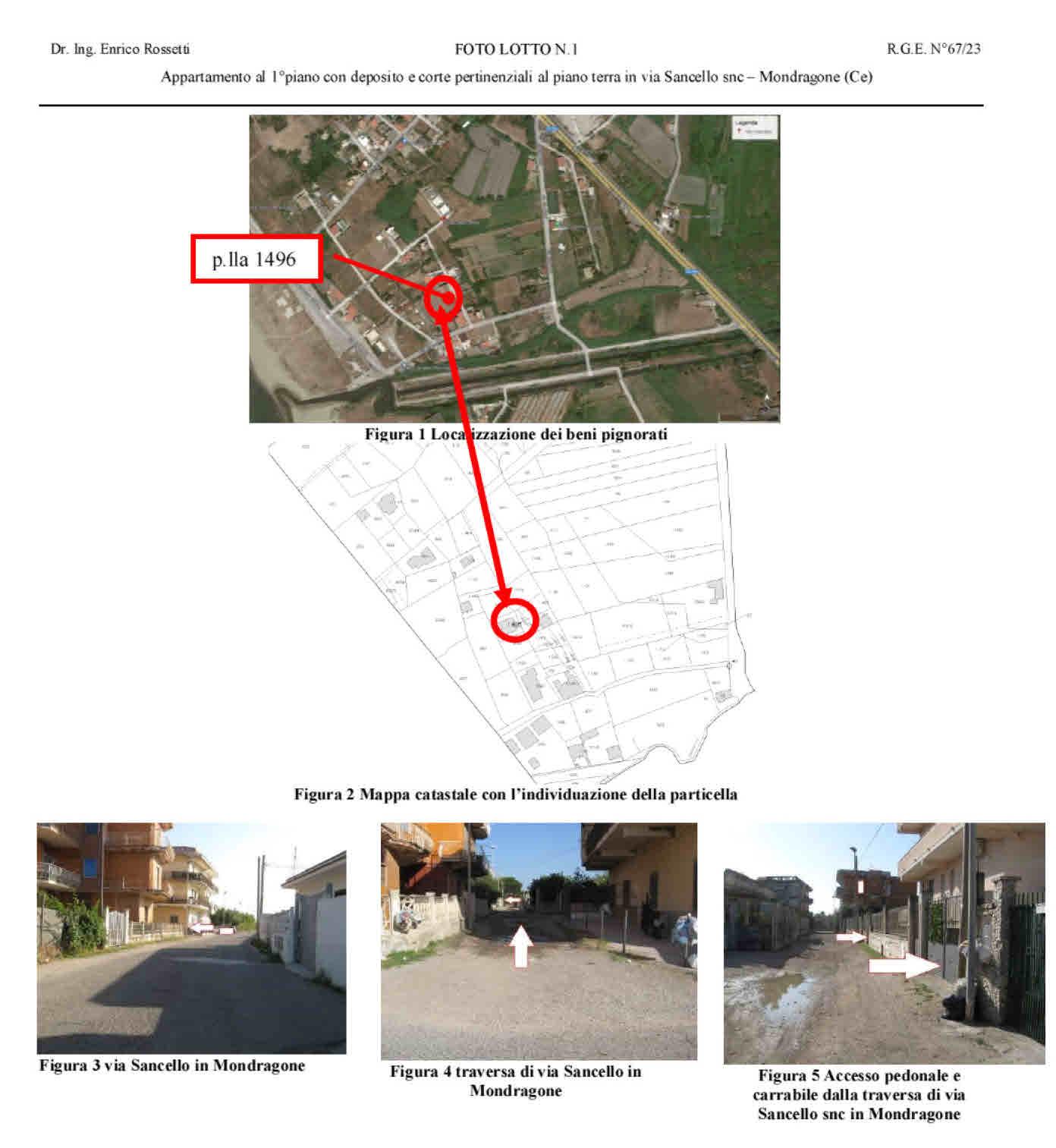 immobile appartamento all'asta in Via Sancello snc - 81041 Mondragone (CE) - 1