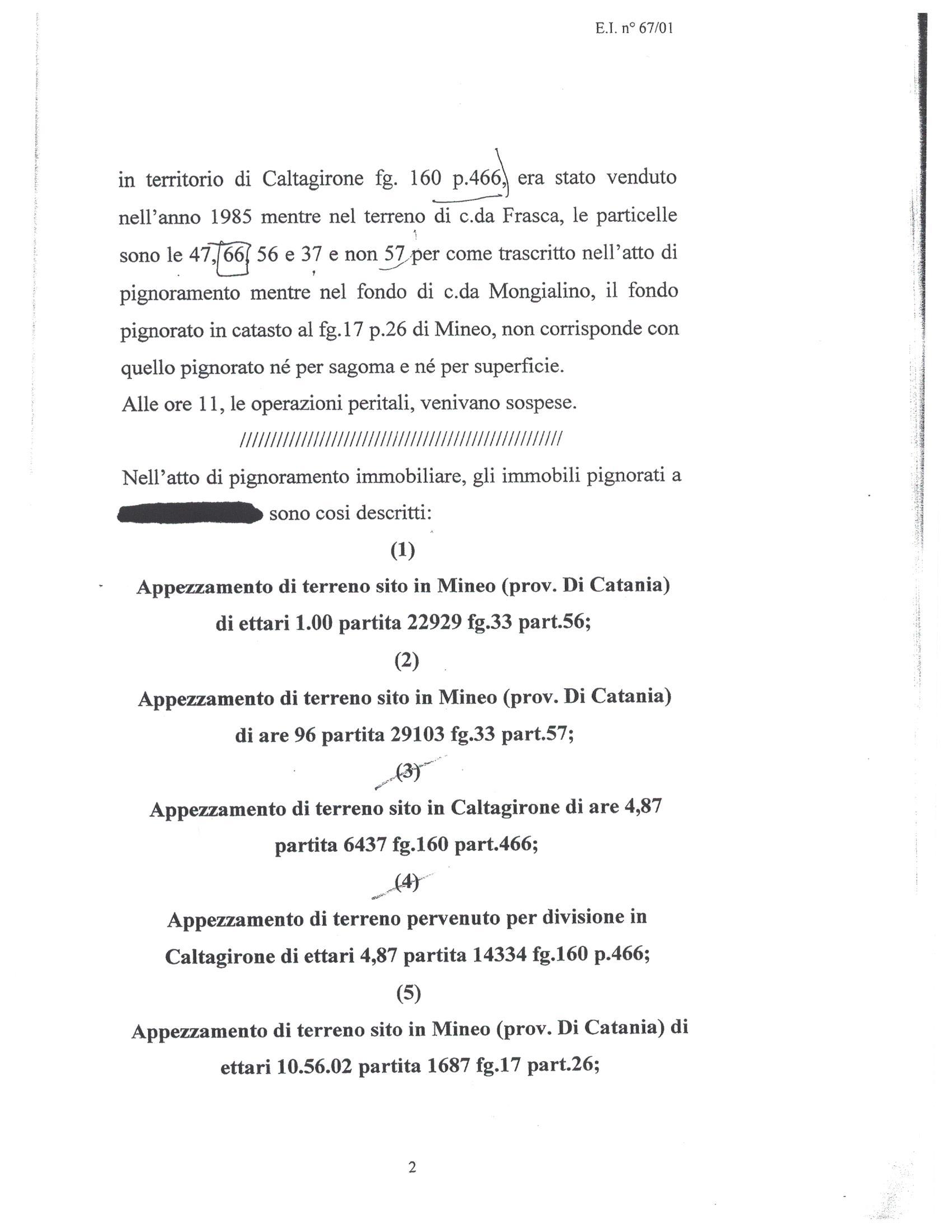 immobile terreno all'asta in c/da Frasca - 95044 Mineo (CT) - 3