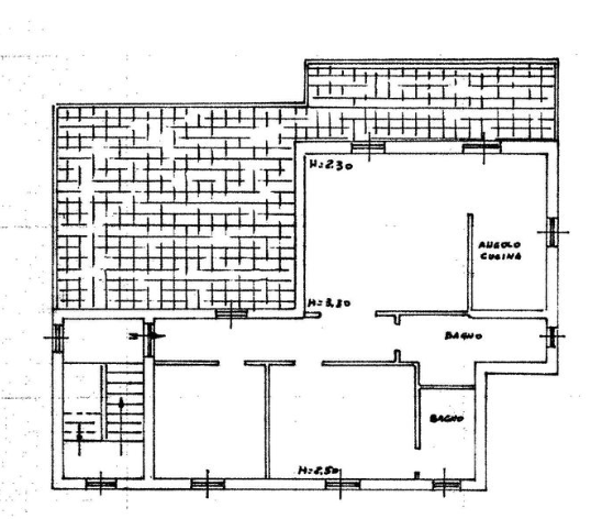 planimetria APPARTAMENTO ALL'ASTA IN VIA DI MONTE MELLONE, ROMA (RM) - 1