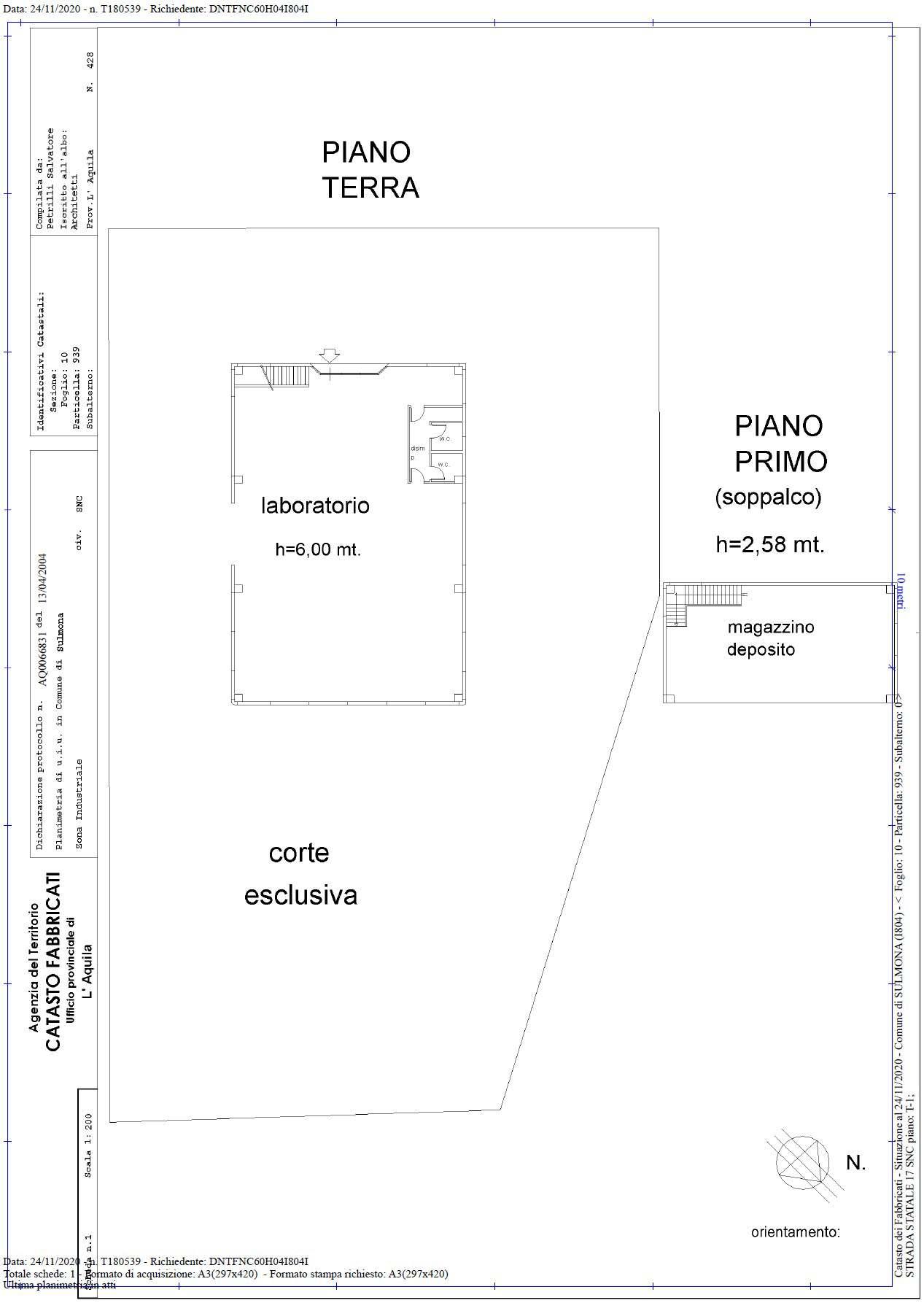 immobile magazzino all'asta in Via Roberto Cicerone snc - 67039 Sulmona (AQ) - 3