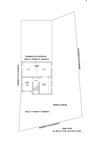 planimetria APPARTAMENTO ALL'ASTA IN VIA DI STROGNANO 19 - 50050 CERRETO GUIDI (FI) - 1