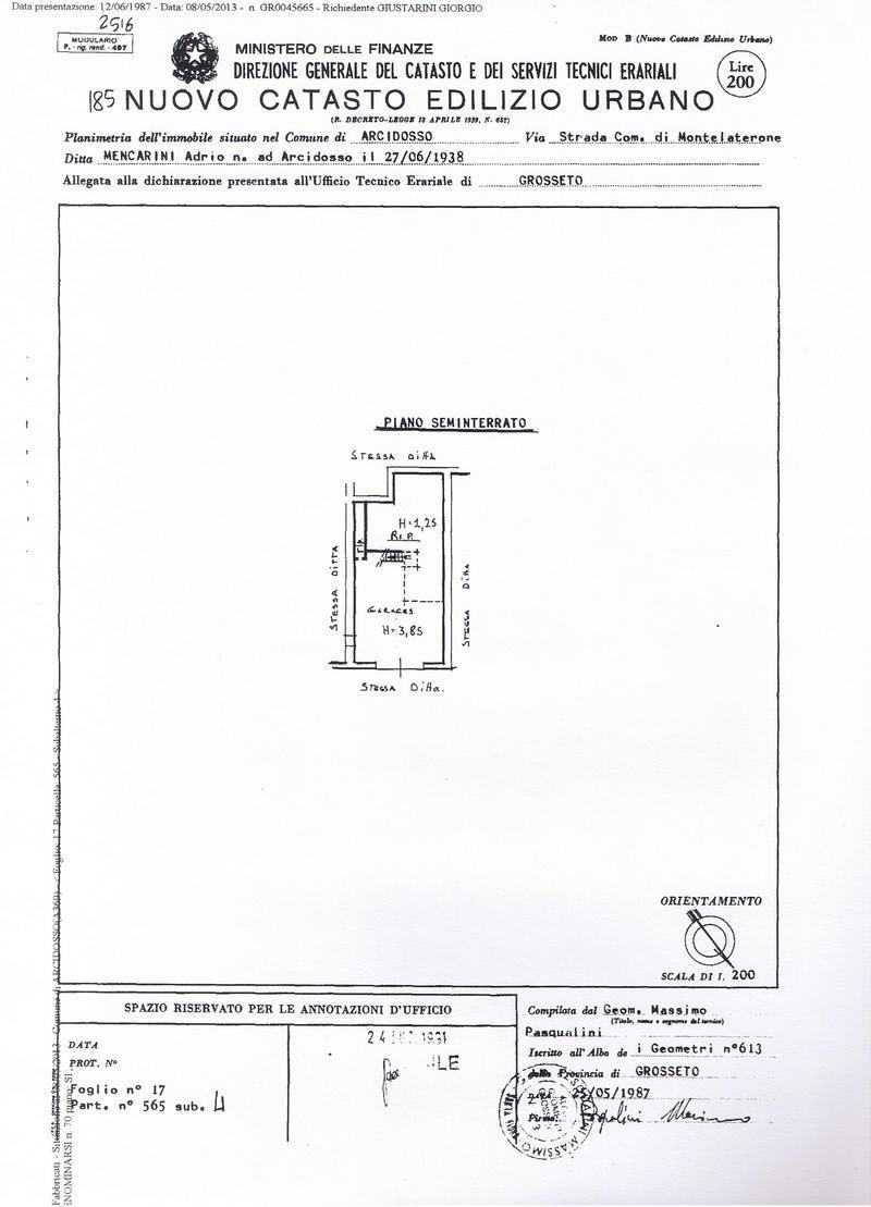immobile APPARTAMENTO ALL'ASTA IN VIA MONACI, CASTEL DEL PIANO (GR) - 4