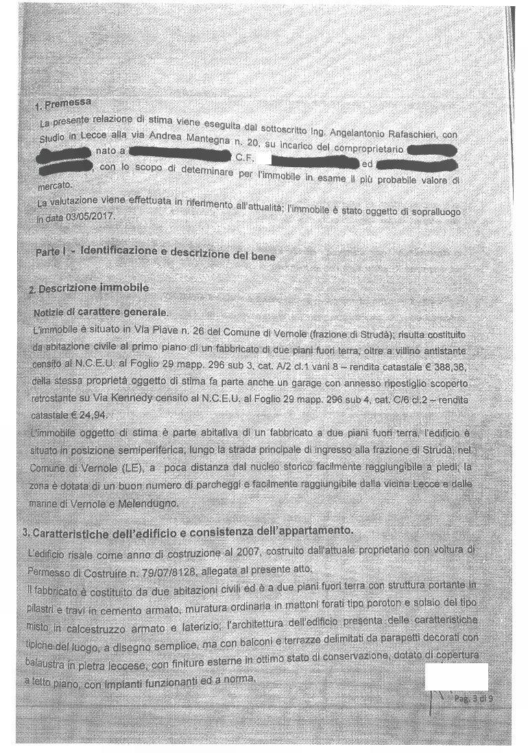 immobile villa all'asta in via Piave - Fraz Strudà - 73029 Vernole (LE) - 3