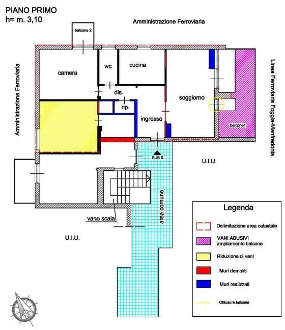 immobile villa all'asta in Manfredonia (FG), Località Siponto, posta al piano primo dello stabile condominiale di, 4 Manfredonia (FG) - 5