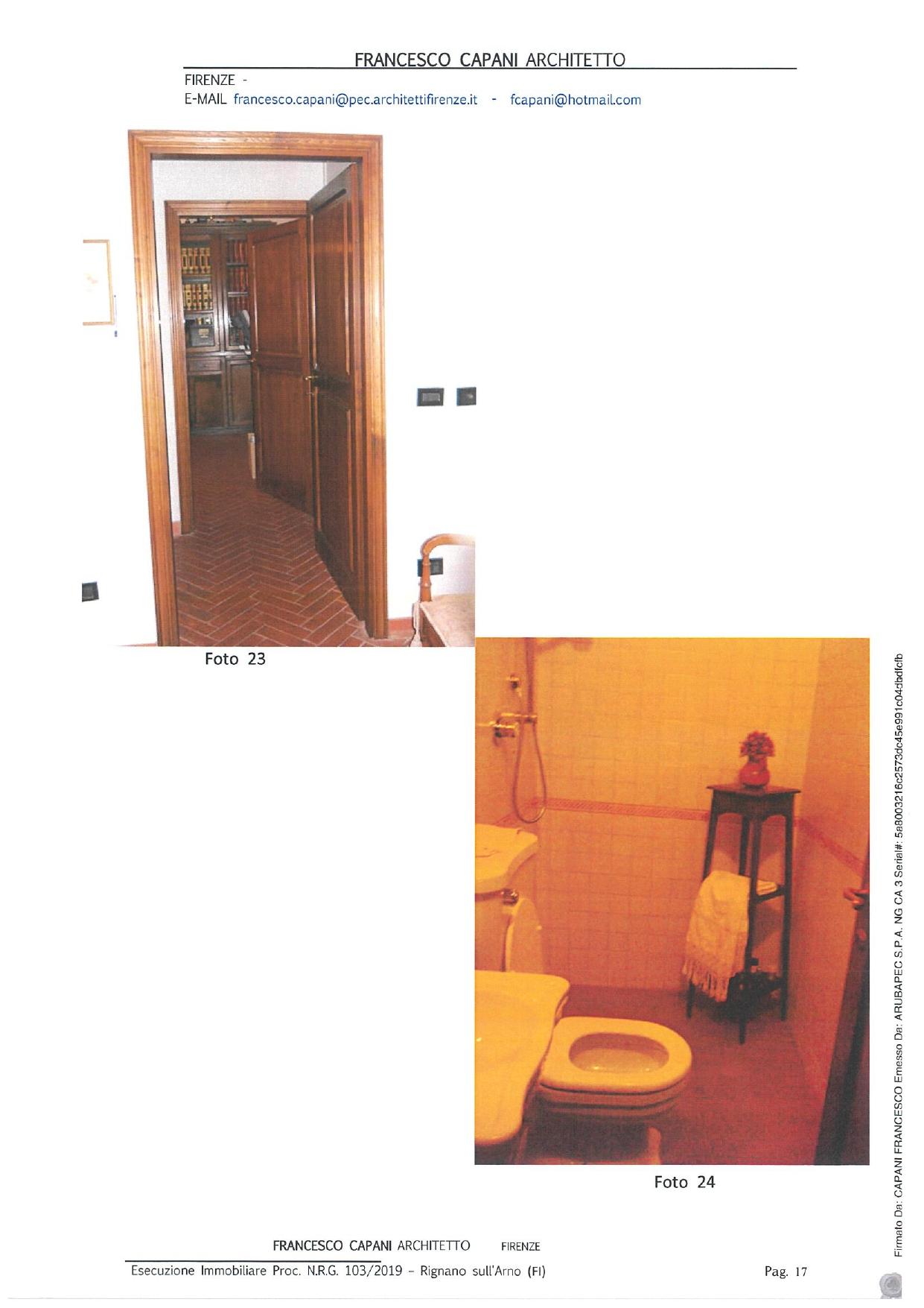 immobile villa all'asta in Via Castellonchio n 57/B - 50067 Rignano sull'Arno (FI) - 1