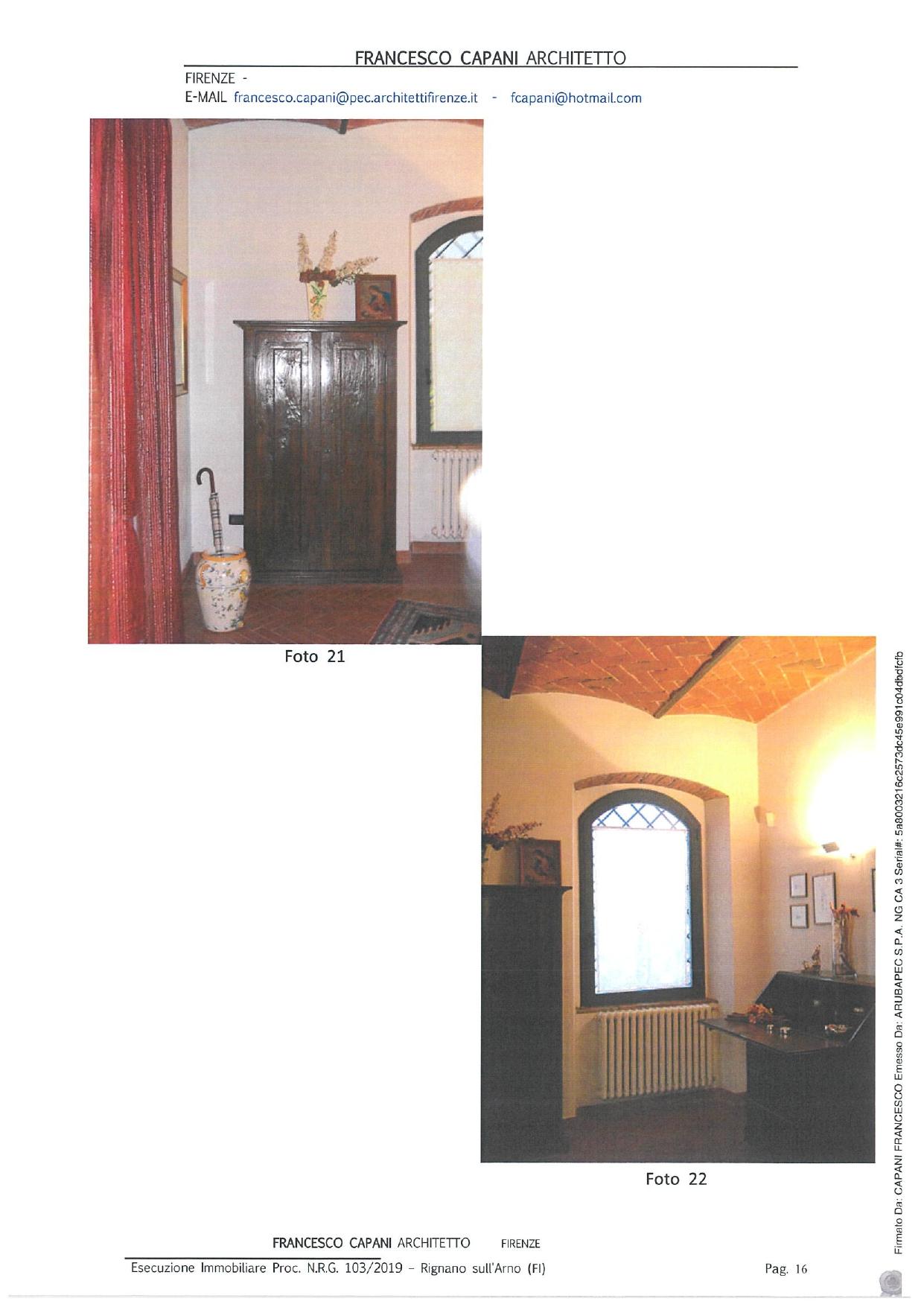 immobile villa all'asta in Via Castellonchio n 57/B - 50067 Rignano sull'Arno (FI) - 2