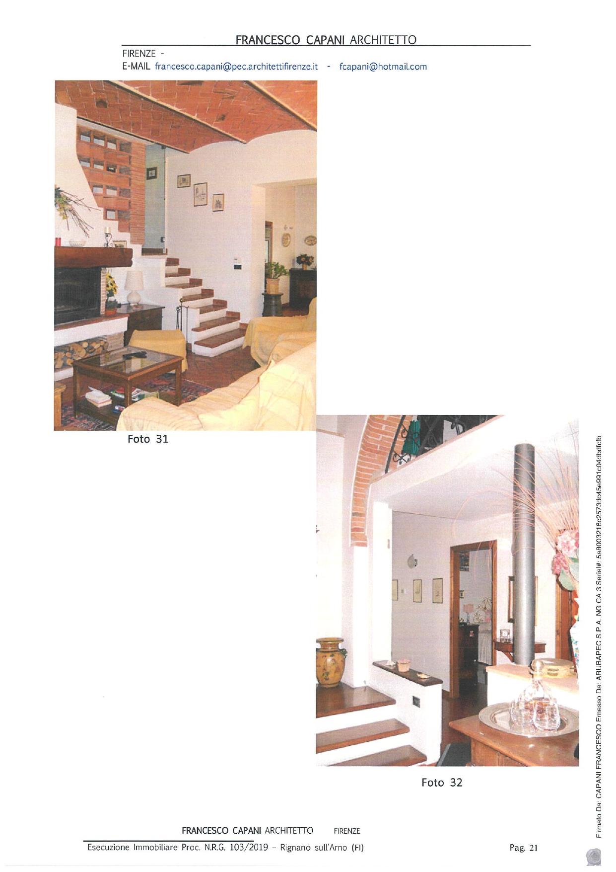 immobile villa all'asta in Via Castellonchio n 57/B - 50067 Rignano sull'Arno (FI) - 4