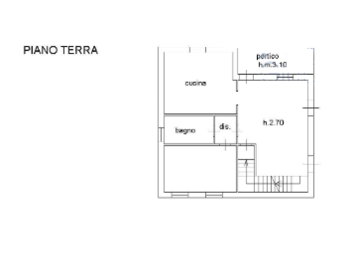 planimetria VILLA IN ASTA SU TRE LIVELLI IN VIA A. FOLONARI, ROCCAFRANCA (BS) - 1