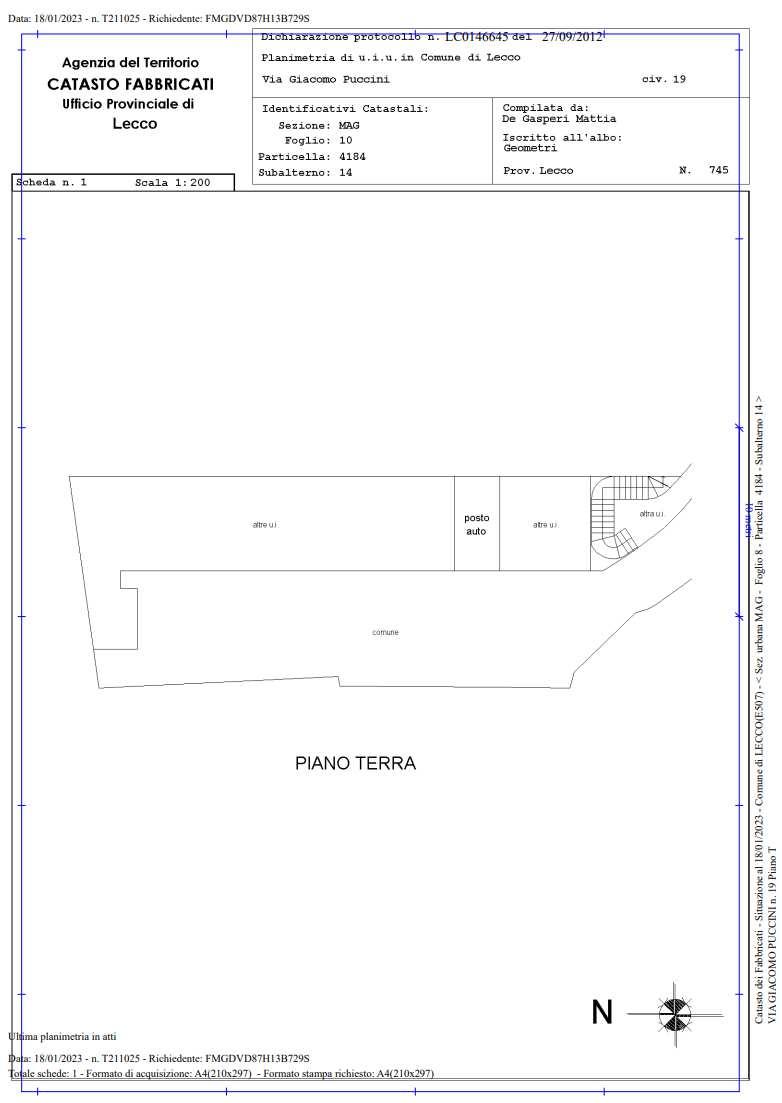 immobile appartamento all'asta in via Giacomo Puccini, 19 - 23900 Lecco (LC) - 2
