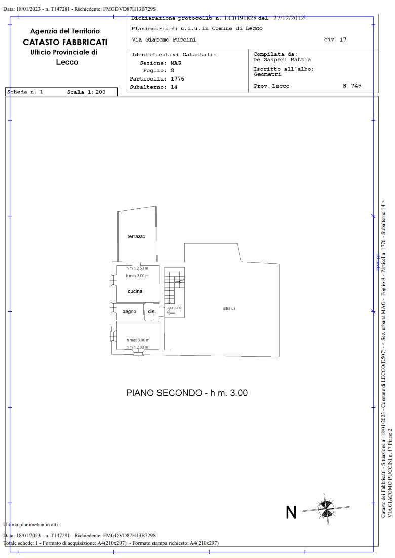 immobile appartamento all'asta in via Giacomo Puccini, 19 - 23900 Lecco (LC) - 5