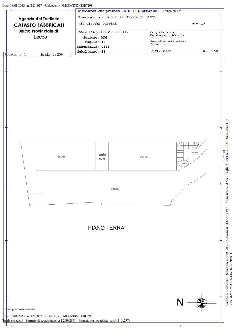 immobile appartamento all'asta in Via Giacomo Puccini, 19 - 23900 Lecco (LC) - 2