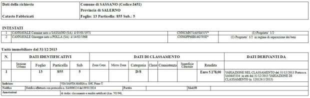 immobile attivita commerciale all'asta in Via Santa Maria - 84038 Sassano (SA) - 1