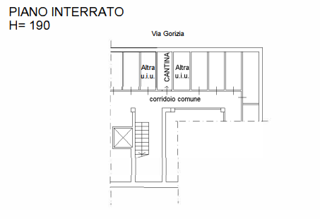 planimetria QUADRILOCALE IN VENDITA ALL'ASTA IN VIA GORIZIA, BARANZATE (MI) - 1