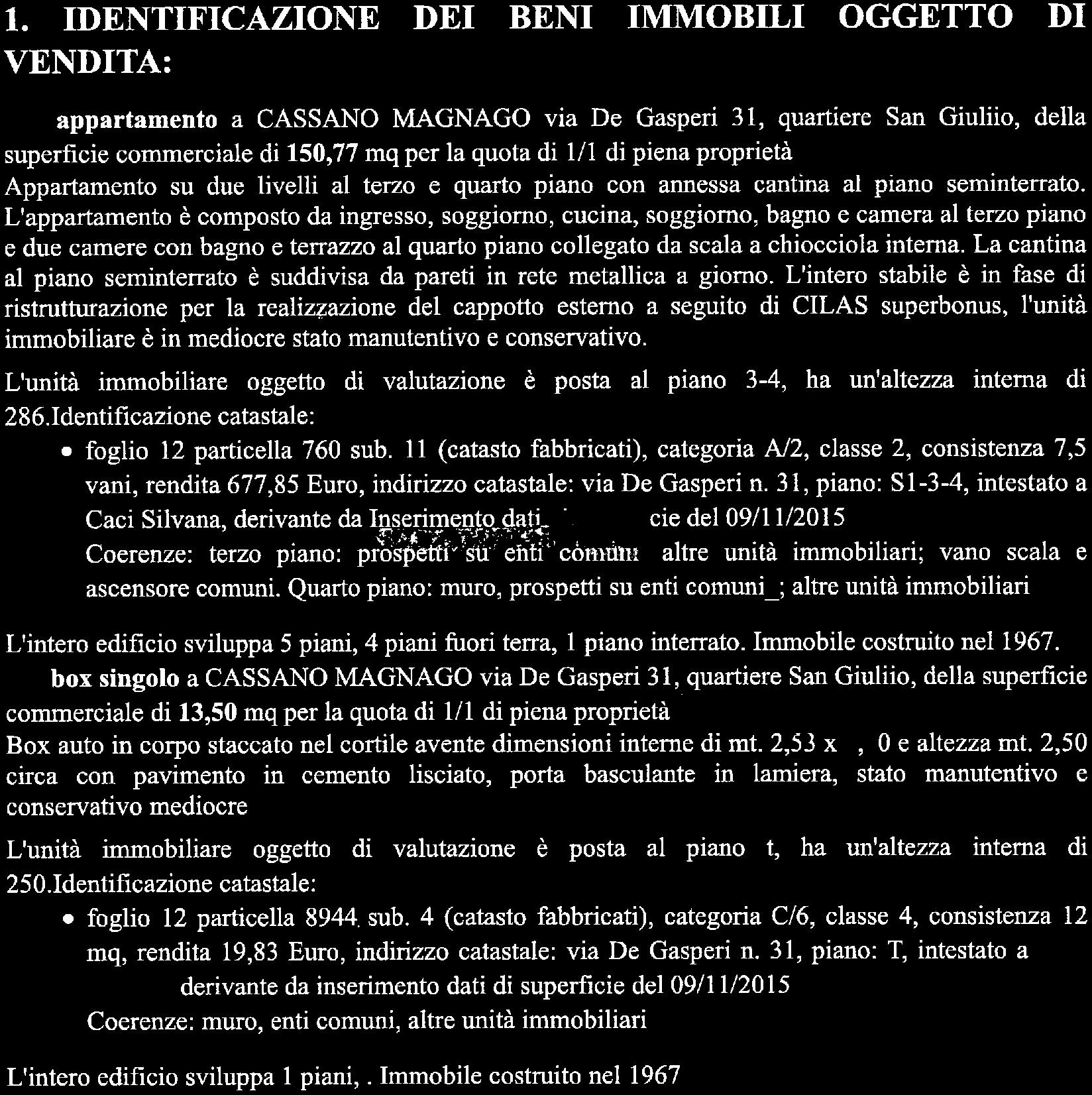 immobile appartamento all'asta in Via De Gasperi 31 - 21012 Cassano Magnago (VA) - 4