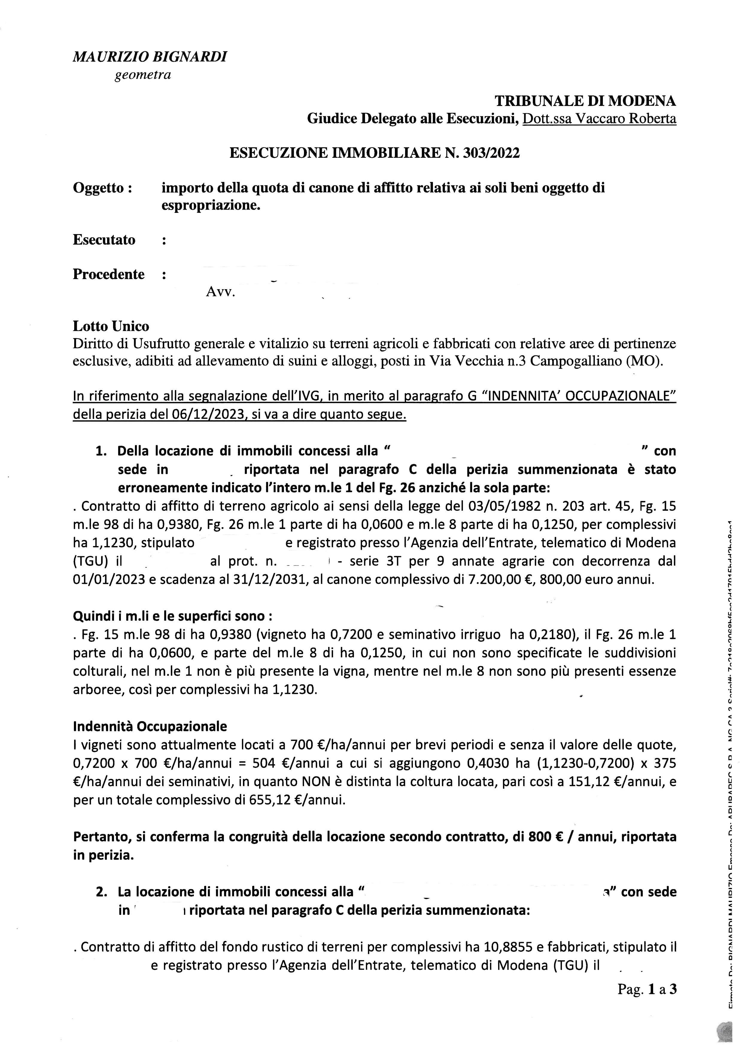 immobile palazzo all'asta in Via Vecchia n 3 Campogalliano (MO) - 1