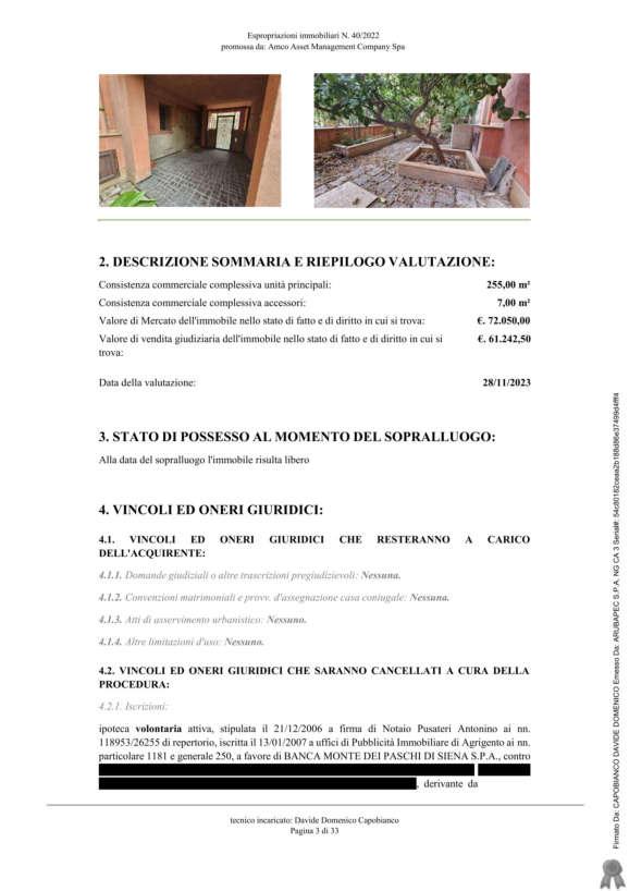 immobile appartamento all'asta in Via Carmelo Rotolo n 25 - 92021 Aragona (AG) - 3