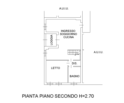 planimetria APPARTAMENTO ALL'ASTA IN PIAZZA SAN PIETRO N 1- E VIA CRISTO PRIMA STRADA N 1 - 35020 SAN PIETRO VIMINARIO (PD) - 1