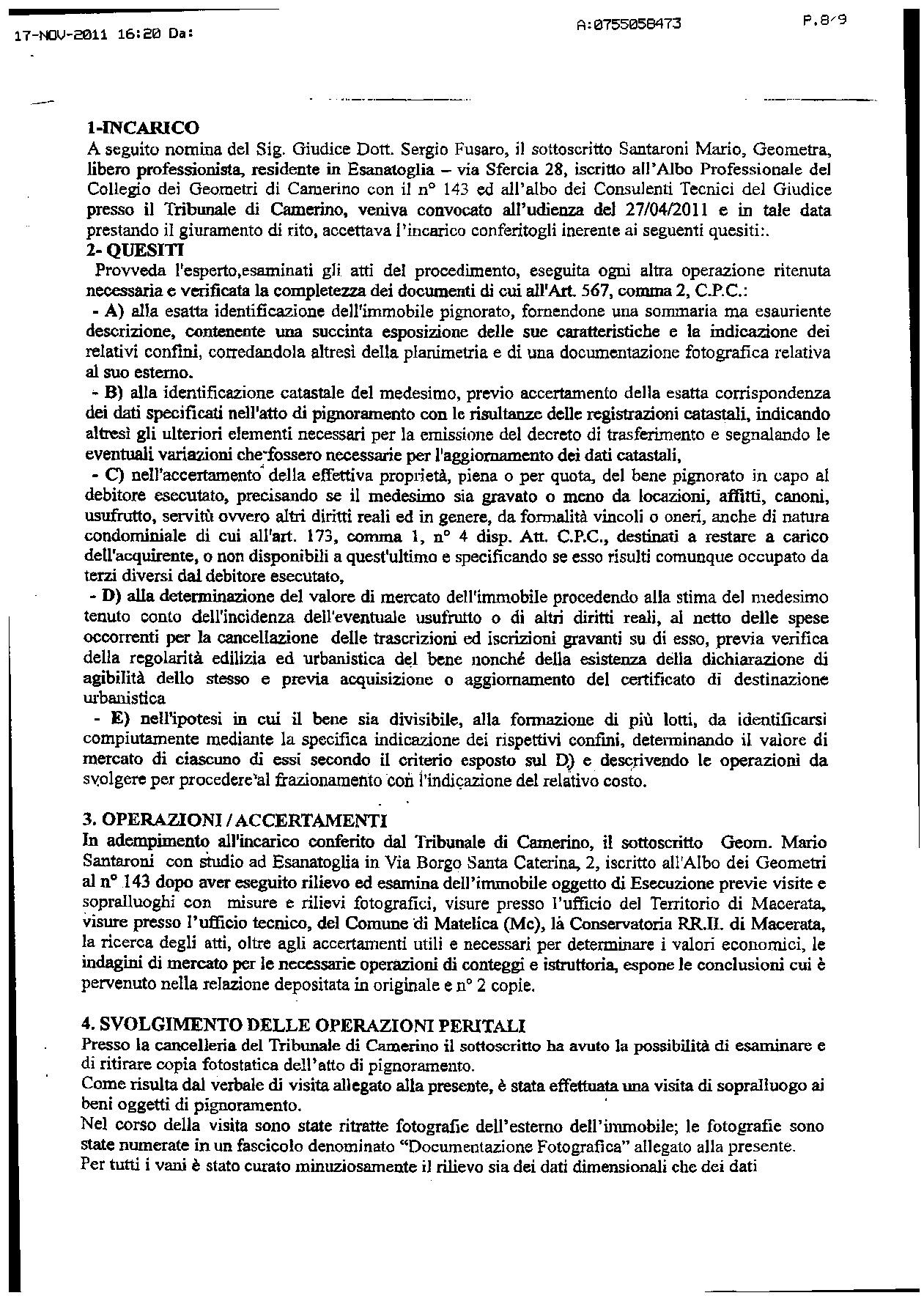 immobile appartamento all'asta in Via Santa Maria 15 - 62024 Matelica (MC) - 2
