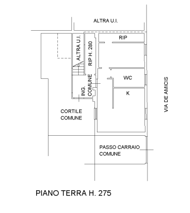 planimetria APPARTAMENTO ALL'ASTA IN VIA DE AMICIS, PARABIAGO (MI) - 1