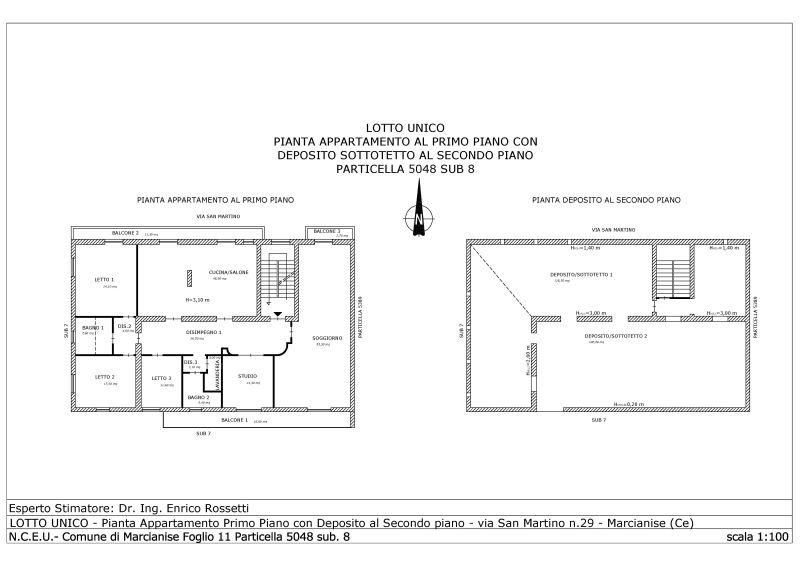 immobile appartamento all'asta in Via s Martino 19 - 81025 Marcianise (CE) - 1