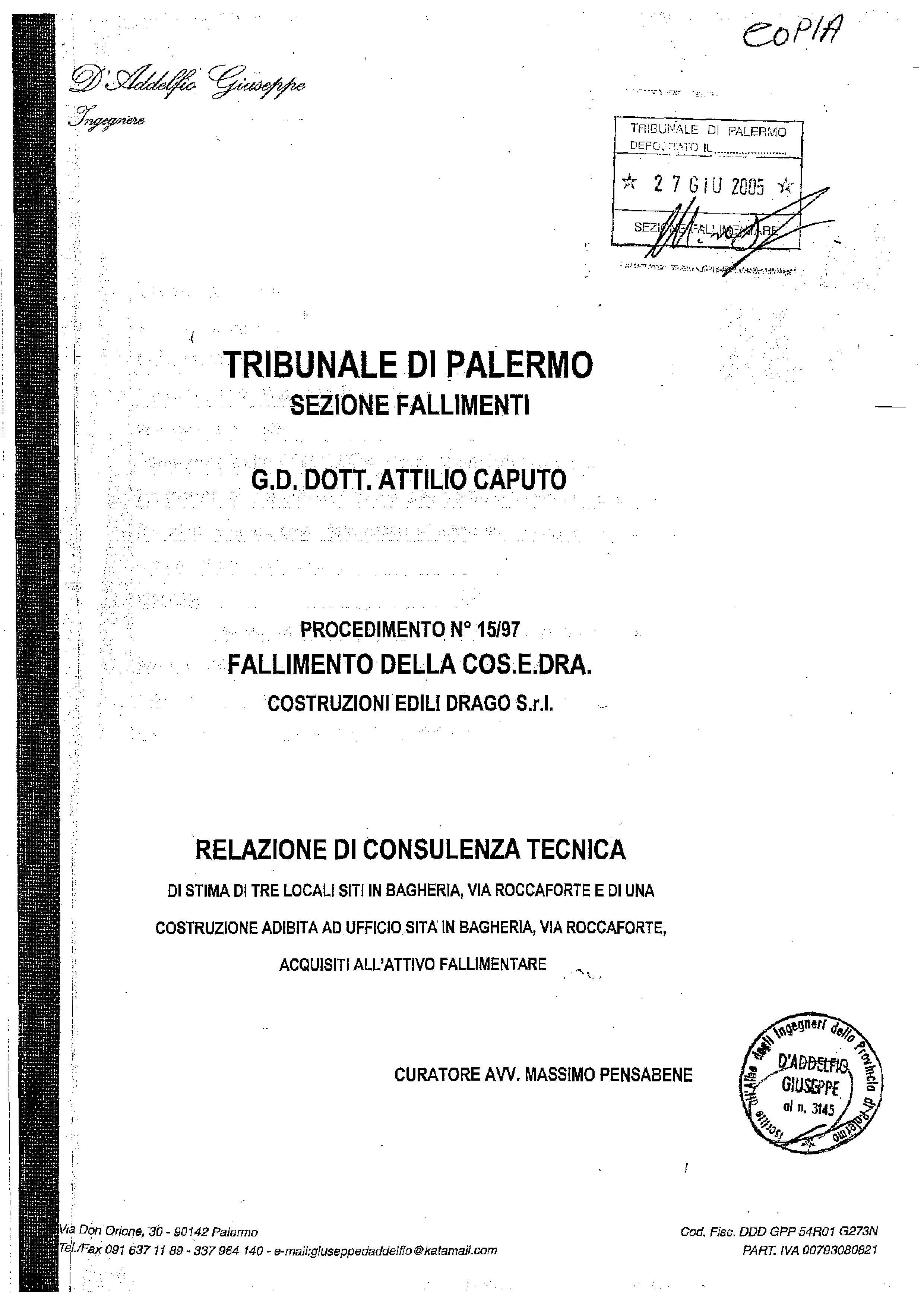 immobile attivita commerciale all'asta in VIA ROCCAFORTE 103/G - 90011 Bagheria (PA) - 1