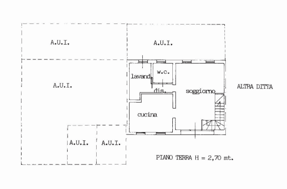 planimetria VILLA ALL'ASTA IN VIA G CABOTO N 64 - 31033 CASTELFRANCO VENETO (TV) - 1