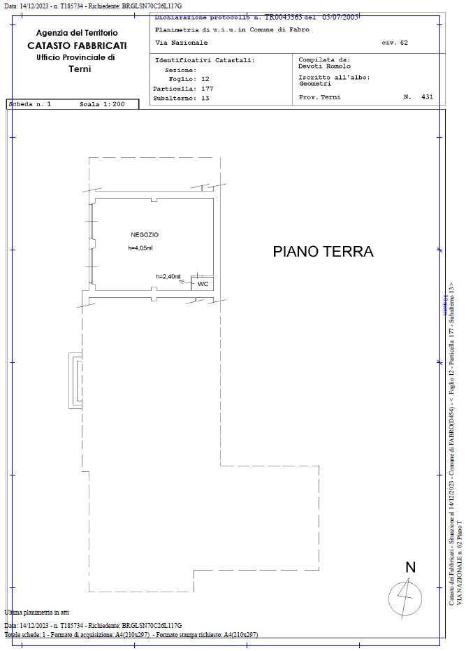 immobile negozio all'asta in Via Nazionale, 62 - 05015 Fabro (TR) - 4