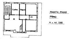 planimetria APPARTAMENTO ALL'ASTA IN CONTRADA CROCE, ORTEZZANO (FM) - 1