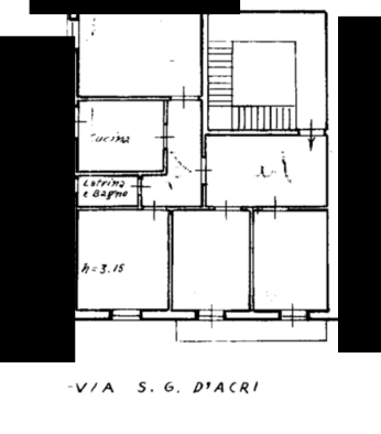planimetria APPARTAMENTO ALL'ASTA IN VIA SAN GIOVANNI D’ACRI, GENOVA (GE) - 1