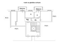 planimetria TRILOCALE IN VENDITA ALL'ASTA IN VIA ALEARDI N.28, GALLARATE (VA) - 1