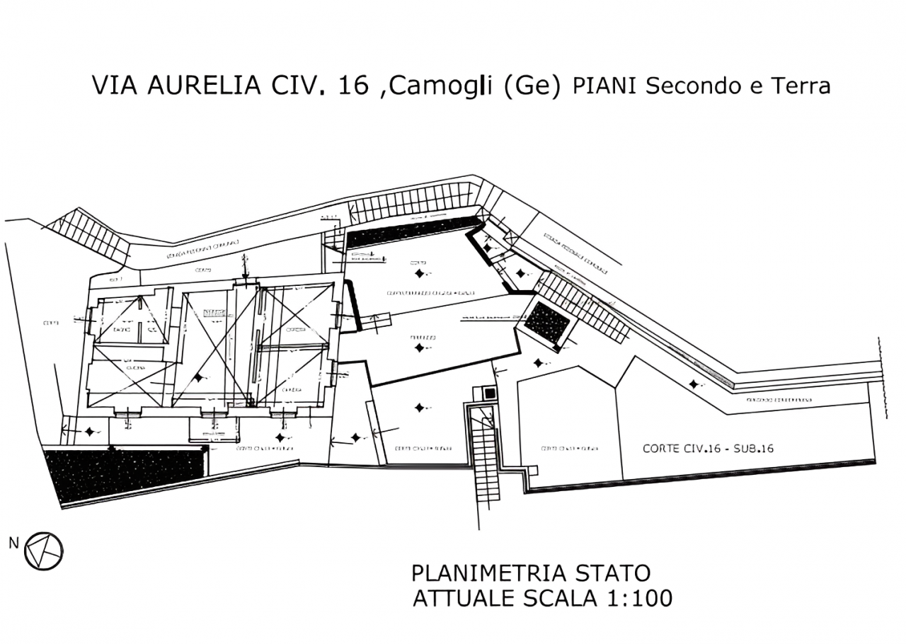 planimetria APPARTAMENTO IN ASTA CON TERRAZZO VISTA MARE, CAMOGLI (GE) - 1