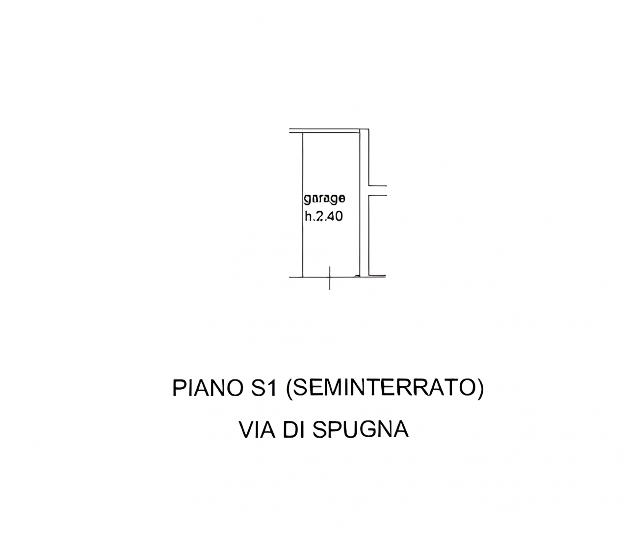 planimetria GARAGE IN ASTA IN COLLE DI VAL D'ELSA (SI) - 1