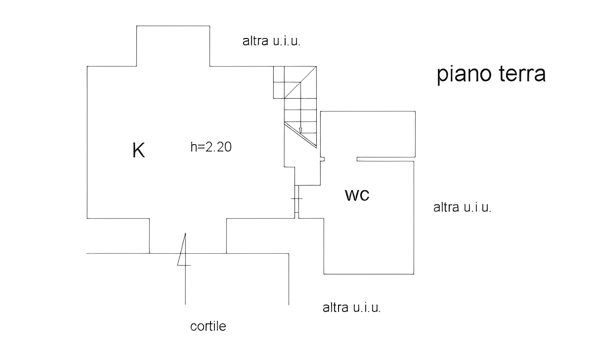 planimetria TRILOCALE IN ASTA IN VIA F. S. CORRERA, NAPOLI (NA) - 1