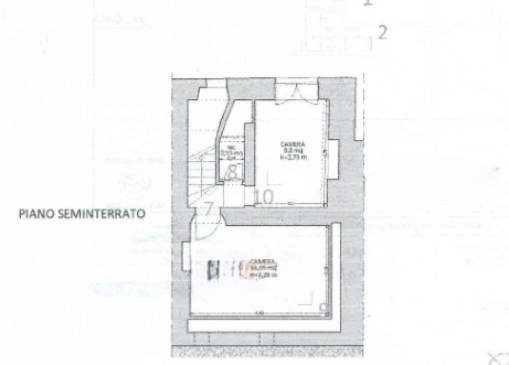 planimetria ABITAZIONE IN ASTA SU DUE LIVELLI, VIA G. MATTEOTTI, CAMERATA P. (AN) - 1